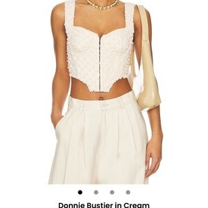 NBD Cream Bustier Top